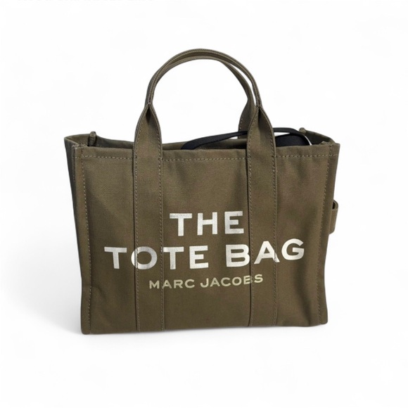 Marc Jacobs The Tote Bag Medium Canvas Slate Green - Picture 2 of 10